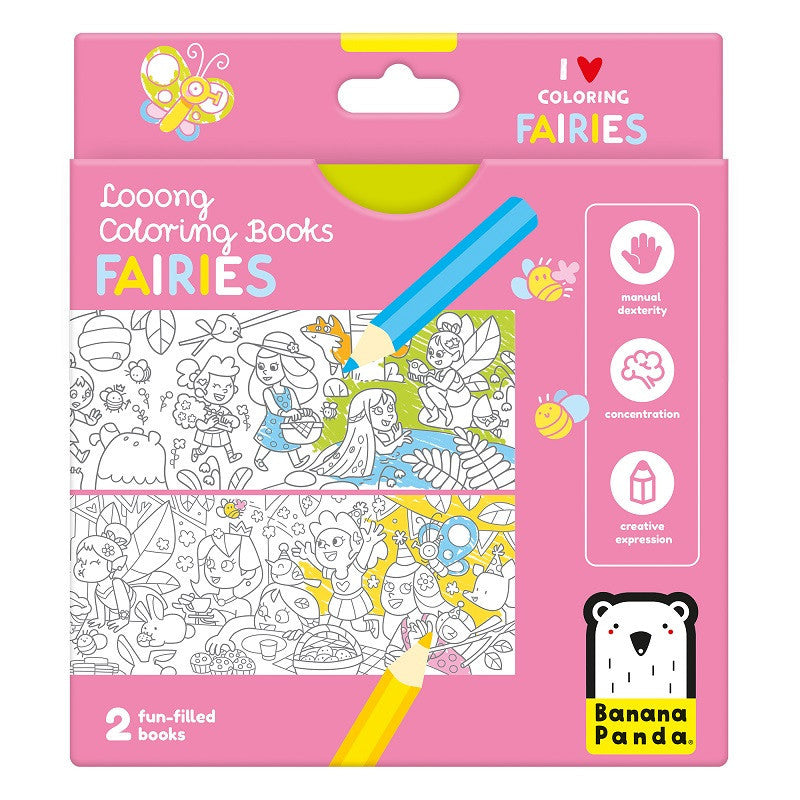 Livro de Colorir Looongo – Fadas | Banana Panda