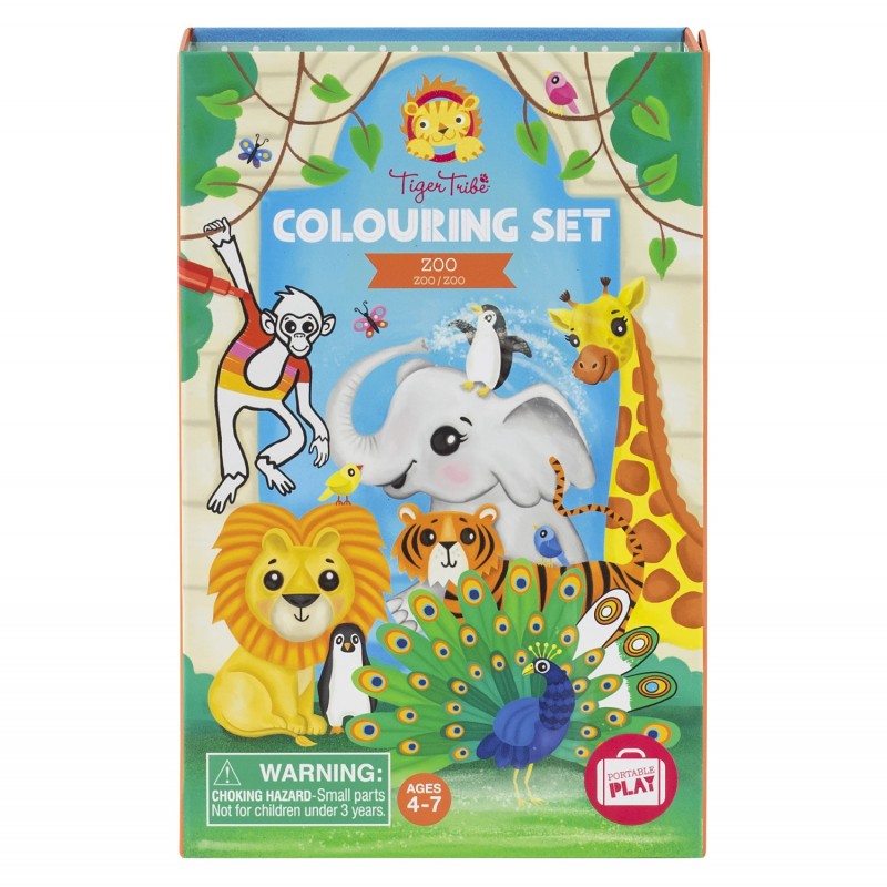 Conjunto de Colorir - Zoo