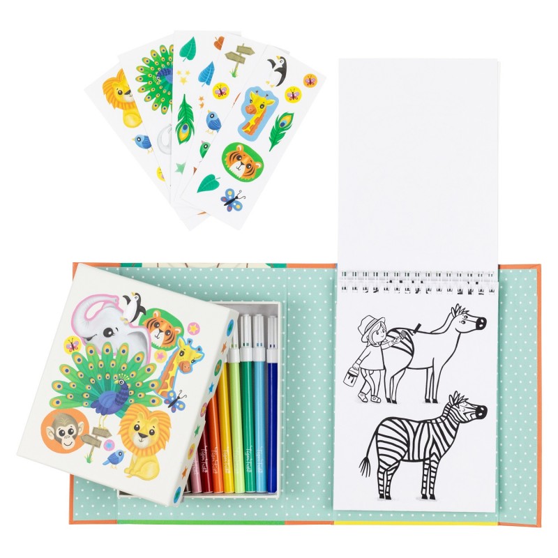 Conjunto de Colorir - Zoo