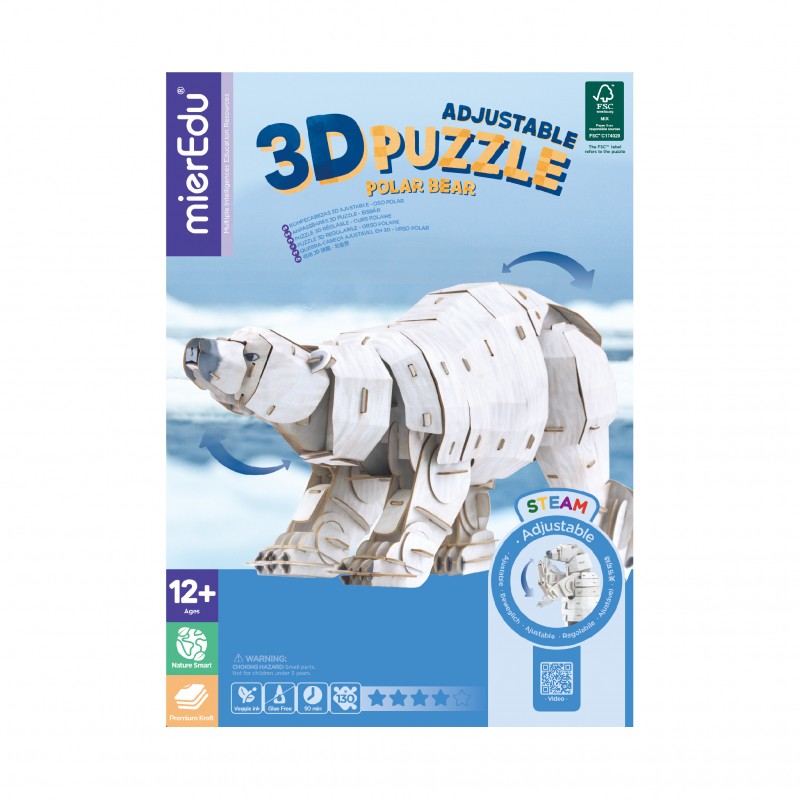 Puzzle 3D ECO - Urso Polar