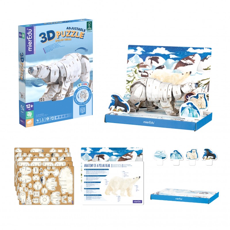 Puzzle 3D ECO - Urso Polar
