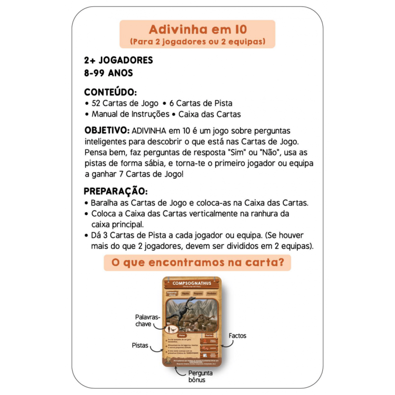 Adivinha em 10 - Dinossauros