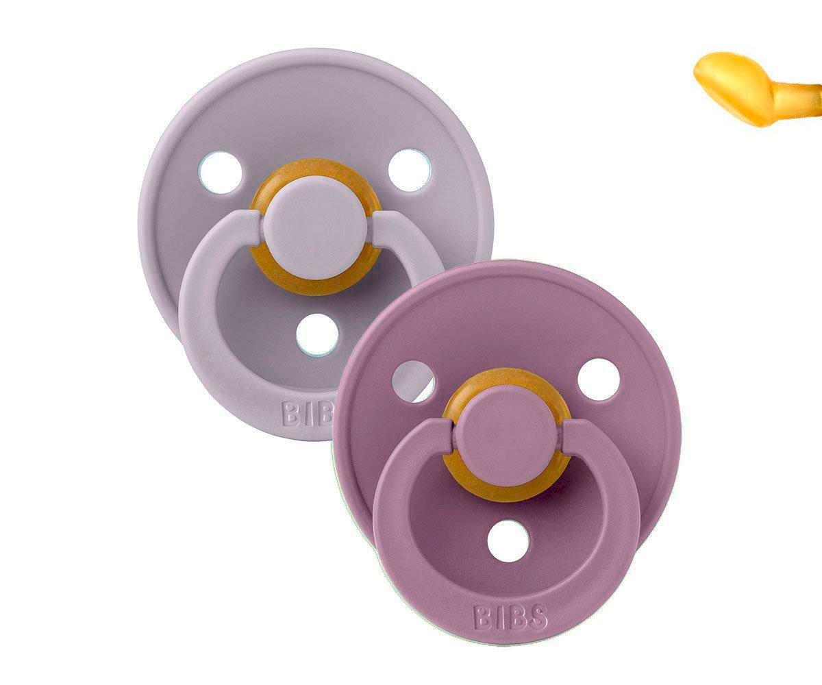 Pack 2 Chupetas Anatómicas BIBS Colors Fossil Grey/Mauve 6-18m
