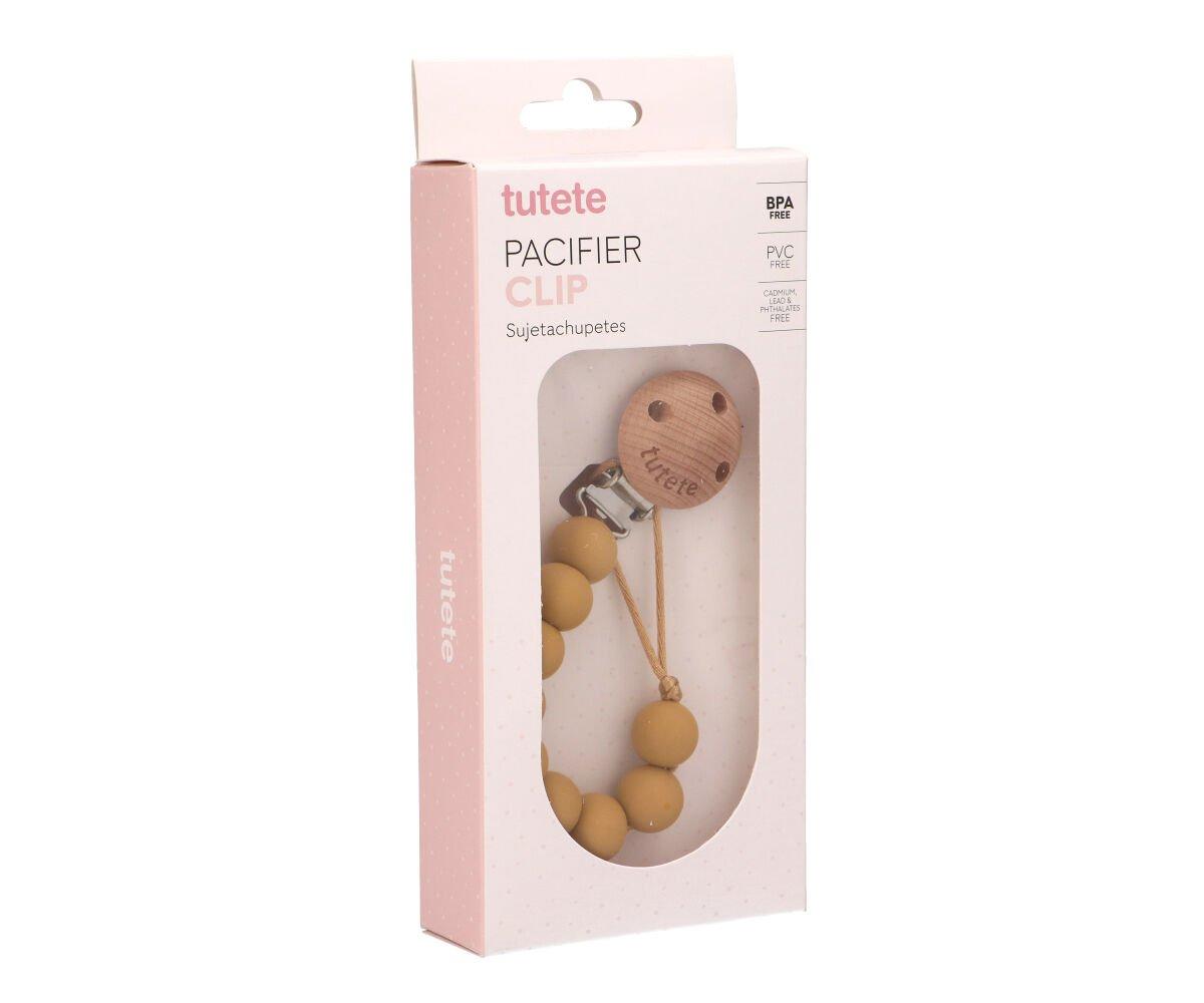 Corrente Chupeta Silicone Pure Mustard