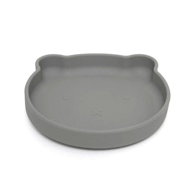 Prato com Ventosa Bear Pewter Green | Petit Monkey
