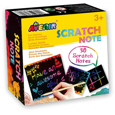 Avenir – Scratch Note Colorido – Bloco Quadrado