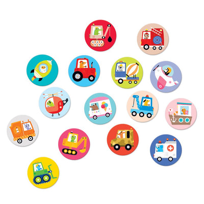 On-The-Go Puzzle Memory Game Vehicles | Banana Panda