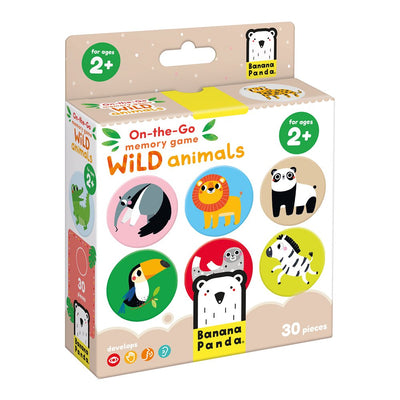 On-The-Go Puzzle Memory Game Wild Animals | Banana Panda