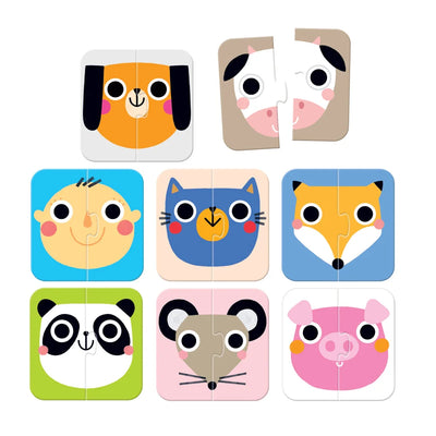 On-The-Go Puzzle Halves Faces | Banana Panda