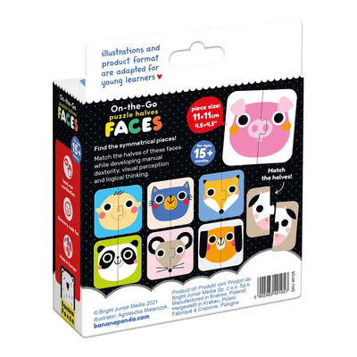 On-The-Go Puzzle Halves Faces | Banana Panda