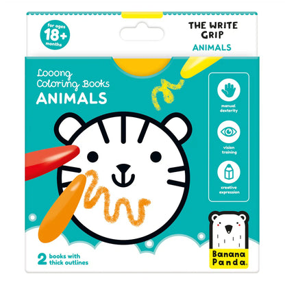 Livro de Colorir Looongo +18m – Animais | Banana Panda