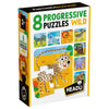 Puzzle Progressivo - Animais Selvagens / Wild (8 Puzzles)