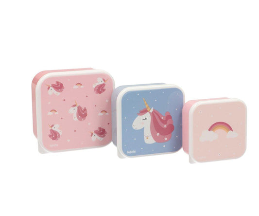 3 Lancheiras Snacks Magical Unicorn