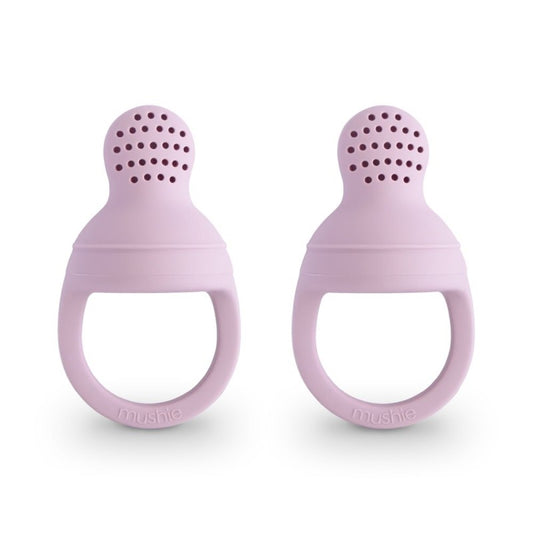 Alimentador Silicone Mushie - Soft Lilac (Pack de 2)