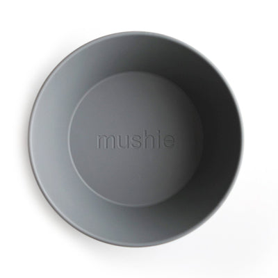 Conjunto 2 taças redondas Mushie – Solid Smoke