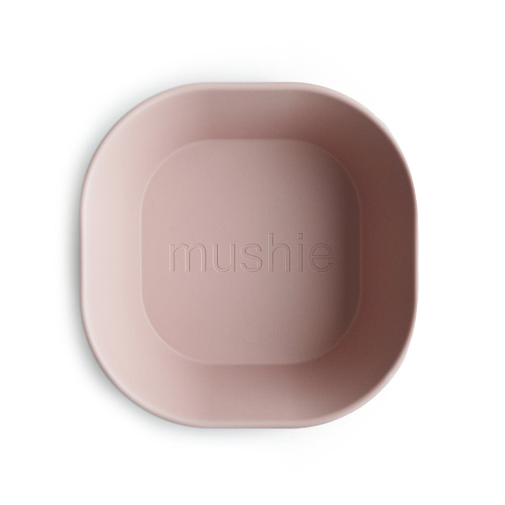 Conjunto 2 taças quadradas Mushie – Solid Blush