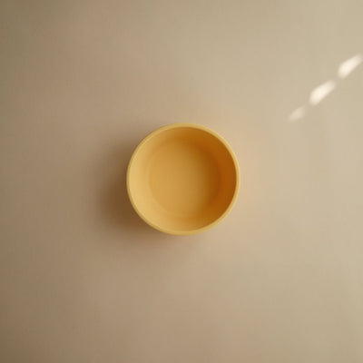 Taça Silicone Com Ventosa Mushie – Solid Daffodil