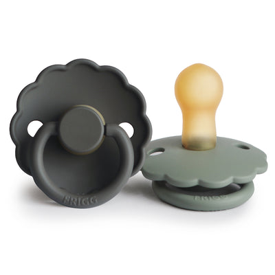 Pack 2 Chupetas Frigg Latex -  Daisy Graphite/Lily Pad 0+
