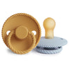 Pack 2 Chupetas Frigg Latex Rope - Honey G./Powder Blue 0+