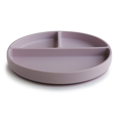 Prato Com Ventosa e Compartimentos Mushie – Solid Soft Lilac